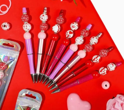 Valentine'S Day Beadable Pen Set